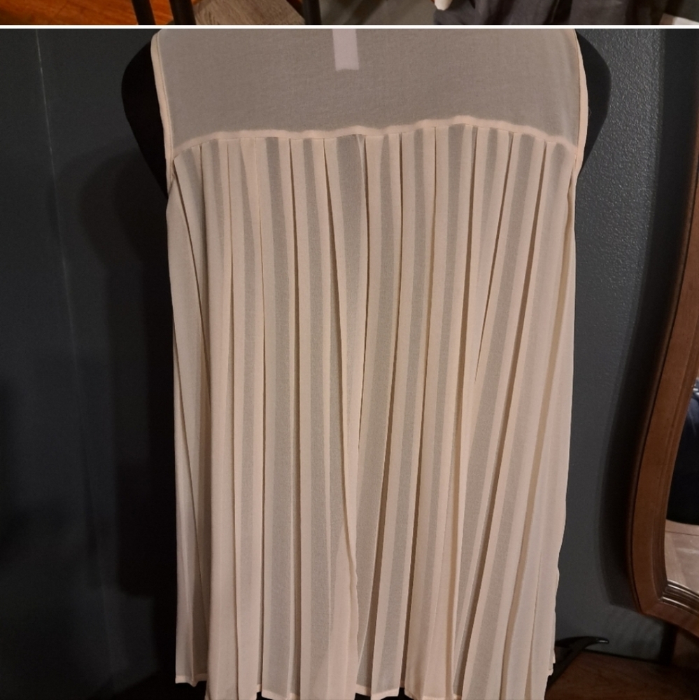 Cream/Blush Loose fit Tank Top - Picture 3 of 4